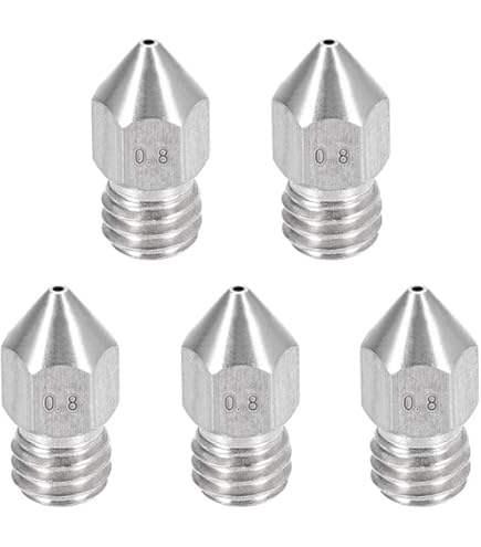 Amazon.co.jp: uxcell 3Dプリンターノズル ステンレス鋼 MK8 ノズル0.8