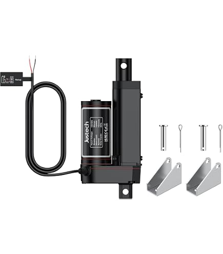 Amazon.co.jp: Justech 12V 電動アクチュエータ 1500N リニア