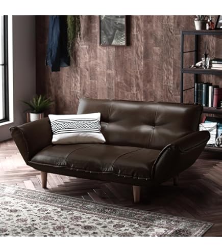 最終値下げ！タンスのゲン　レザー調 2人掛け ソファ PVC ブラック Amazon｜タンスのゲン ローソファー レザー 2人掛けタイプ