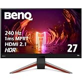 ベンキュージャパン BenQ MOBIUZ EX270QM ゲーミングモニター(27インチ/WQHD/IPS/240Hz/1ms/HDRi/2.1chスピーカー/FreeSync Premium Pro/Black eQualizer/輝度自動調整/
