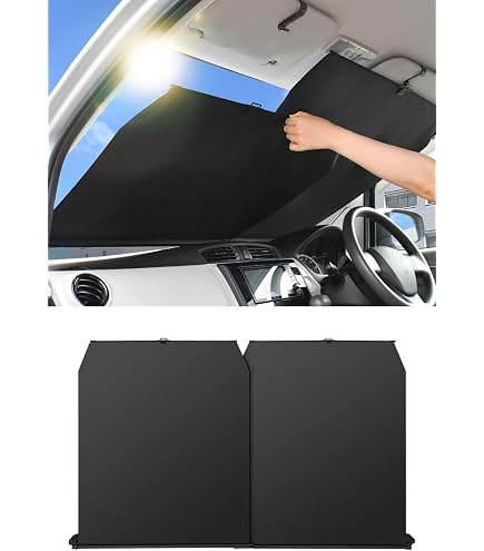 Amazon.co.jp: 自動ロール式 車用サンシェード フロントウィンドウ用