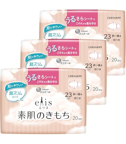 Amazon.co.jp: エリス 素肌のきもち 超スリム 羽つき 21cm(多い昼