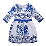 Pettigirl子供ドレス 半袖 可愛い エキゾチック ガールズワンピース 7才-8才 [並行輸入品]