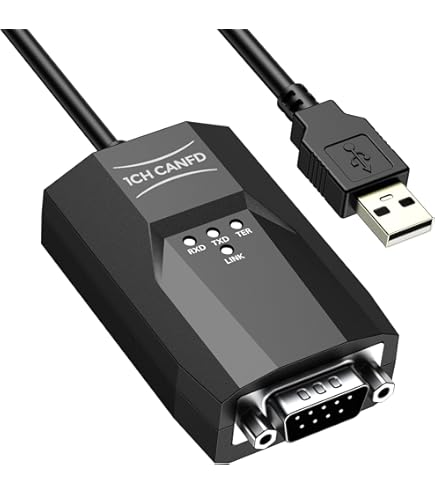 LEAF V3 HS USB TO CAN 及び　D-SUB CONN CA Kvaser Kvaser Leaf v3 165mm USB Male-to-Male CAN Interface Cable