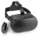 VRゴーグル スマホ用 Ninonly VRヘッドセット 瞳孔/焦点調節可 VRメガネ ブルーライトカットレンズ 約120°超視野角 800度近視適用 iPhone用、Android 5-7インチ適用 Bluetoothリモコン付 3D動画 VR動画