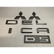 【新品未開封！】CV1W デリカD5 レッドメッキエンブレム　リア　3点SET カラー エンブレム 送料無料 CV1W デリカD5 レッドメッキ