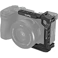 Half Cage SMALLRIG 4337 Per Sony Alpha 6700/6600/6500/6400 – Impugnatura Ergonomica, Slitta Per Accessori E Piastra Arca Integrata