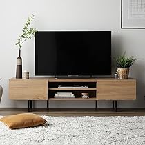 Amazon｜RASIK テレビ台 55型 対応 150cm幅 ナチュラル ローボード