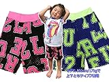LOVE BANK 英字ロゴ メッシュ ハーフパンツ タグサイズ3 黒
