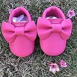 Morninggold 歩行練習シューズ　ベビーシューズ　幼児シューズ　新生児靴　滑り止め　柔らか　出産お祝い　フリンジと蝶リボン飾り　女の子　赤ちゃん靴 ソフトソールシューズ　ルームシューズベビー 