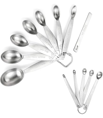 Amazon | Cuisipro Stainless Steel Measuring Spoon Set by Cuisipro
