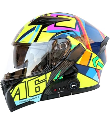 Amazon.co.jp: AIS-805 Bluetoothフルヘルメット フリップアップ