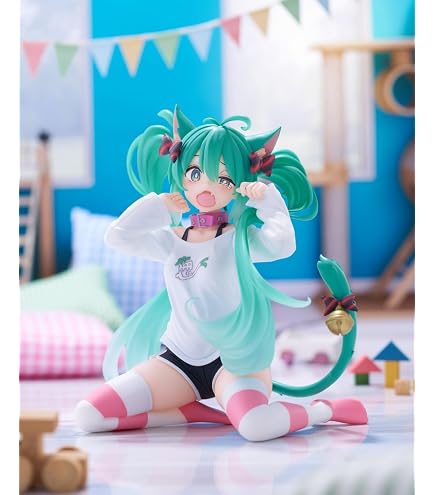 Amazon.co.jp: 初音'ミク Desktop Cute フィギュア ～猫耳Tシャツver