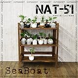 Sea Boat-シーボート フレンチアンティーク3段ラック*シェルフ*ナチュラルシャビー*NAT-51
