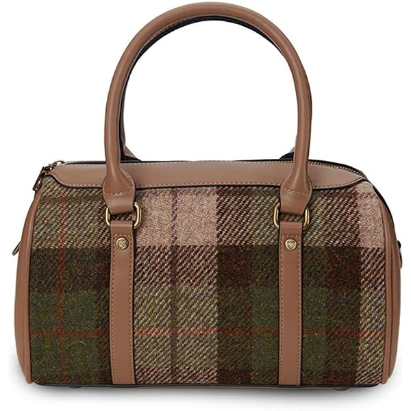 Harris Tweed Bag - Etsy 4624 Harris Tweed \'Torridon\' Shoulder Bag Coral Gingham display picture 1
