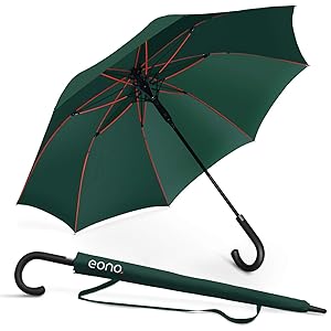 [Amazonブランド] Eono(イオーノ) 傘 長傘 メンズ レディース ワンタッチ 丈夫 撥水 耐風 Teflon…