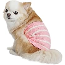 Amazon | 犬用腹巻き はらまき ふわもこ ボーダー柄 柔らかい 温活