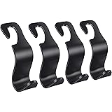 Ofspower 4-Pack Car Vehicle Back Seat Headrest Hook Hanger Storage for Purse Groceries Bag Handbag