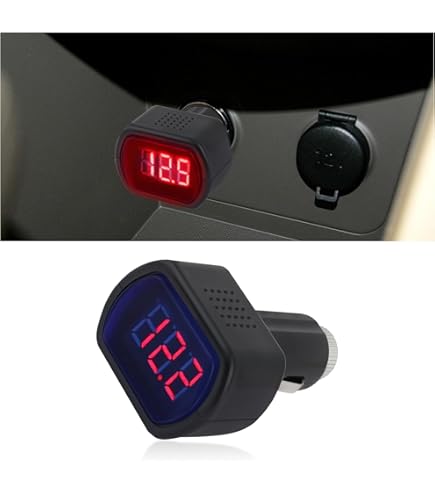2 In 1 12 V 24v Volt Battery Voltage Tester Monitor Meter Cigarette - Foto 11