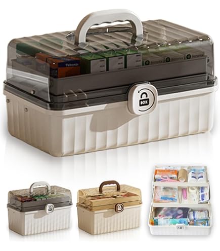 Amazon | 救急箱 薬箱 薬ケース ツールボックス 工具箱 道具箱 裁縫箱