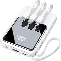 Amazon | モバイルバッテリー 超軽量 小型 【22000mAh大容量 4つの