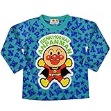 アンパンマン フリース アップリケ トレーナー 女の子 男の子 ANPANMAN （ブルー95cm）