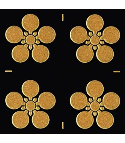 Amazon | 戦国武将 家紋 蒔絵シール 家紋ステッカー「前田利家 前田