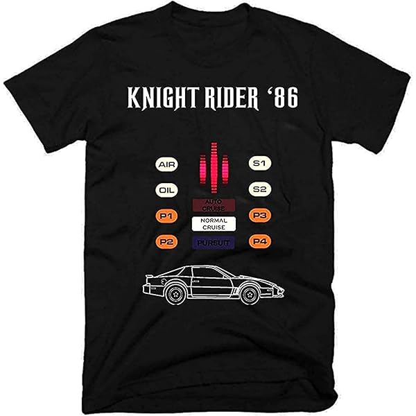 Amazon | ナイトライダー Tシャツ メンズ レディース 夏服 丸襟