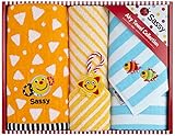 Sassy フェイスアンドウォッシュタオルセットスリーパック/スマイリー&サンシャイン/SA3250【お風呂・プール】【ギフト】NZSA90603