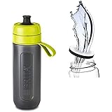 ブリタ 水筒 直飲み 600ml 携帯用 浄水器 ボトル カートリッジ 1個付き フィル&ゴー アクティブ ライム 【日本正規品】