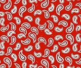 SheetWorld Fitted Pack N Play (Graco) Sheet - Primary Paisley White On Red Woven - Made In USA by sh