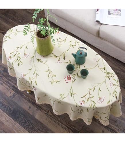 Amazon｜テーブルクロス 楕円形のテーブルカバー 140×200 撥水 防水