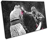 太字ブロックデザイン – Miguel Cotto BoxingグランジスポーツSingleキャンバスアートプリントボックスフレーム壁吊り下げ – Hand Made In The UK – Fram