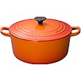 ル・クルーゼ(Le Creuset) 鋳物 ホーロー 鍋 ココット・ロンド 22 cm オレンジ ガス IH オーブン 対応 【日本正規販売品】