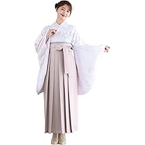 Amazon | [KYOETSU] [キョウエツ] 袴セット 二尺袖着物 無地袴 卒業式