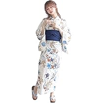 Amazon | [KYOETSU] [キョウエツ] 浴衣セット 変わり織 生成り 二部式