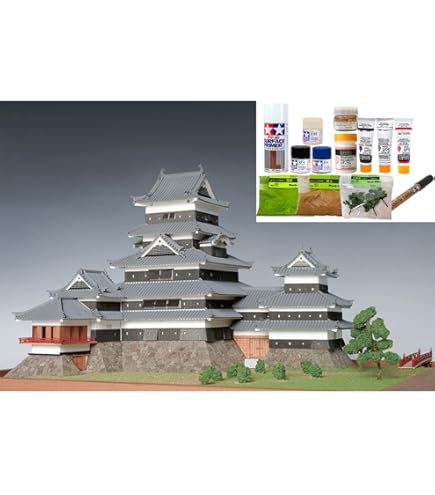 Amazon | ウッディジョー 1/150 国宝 松本城 木製模型 組立