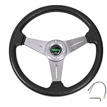 ステアリング　ディープコーン　330mm レザー　１点のみ　新品未使用 ZENKAIRACINGオリジナル】320パイ70㎜ディープコーン