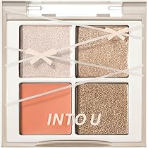 Amazon.co.jp: INTO U マルチパレット アイシャドウ 4色パレット ツヤ