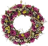 彩か SAIKA リース M インテリア用玄関飾り ピンク パープル  CGX-247Mp Purple Floral Wreath M