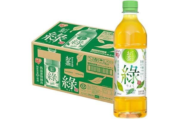 Iris Ohyama Green Tea, 16.9 fl oz (500 ml) x 24 Bottles