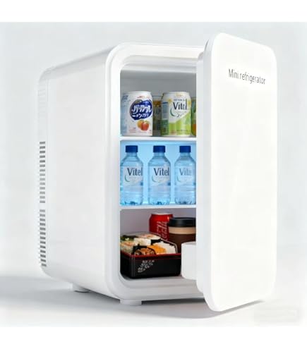 Amazon | 小型冷蔵庫 ミニ冷蔵庫 冷温庫 8L 保冷 1ドア 2システム