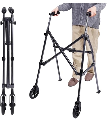 Amazon | Sinceborn歩行補助器 抗力調整可能歩行器 抑速 折りたたみ式