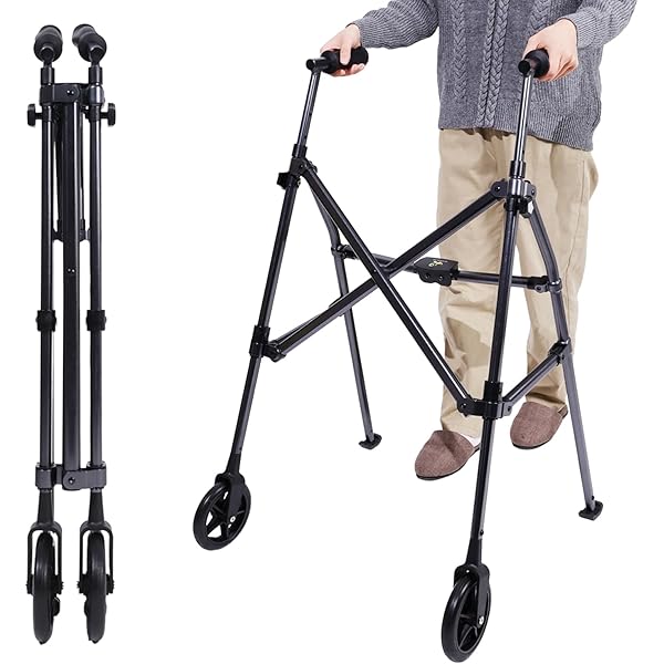 Amazon | Sinceborn歩行補助器 抗力調整可能歩行器 抑速 折りたたみ式