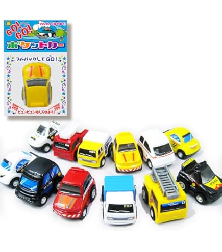 Amazon.co.jp: プルバックカー おもちゃ アニマルプルバックカー 全6