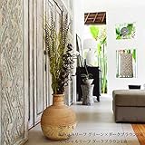 造花 インテリア グリーン フェイクグリーン 観葉植物 インテリアフラワー アジアン雑貨 バリ雑貨 おしゃれ 【 パームリーフスペシャル×編み込みリーフ 8カラー 】 (セット4)