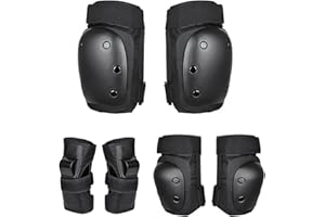 スケートボード用パッド | キッズ サイクリング プロテクター - キッズニーパッド、エルボーパッド、ローラースケート、スクーター、乗馬スポーツ用リストガード Luganud