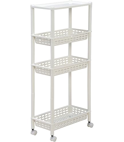 Amazon.co.jp: ASPLUND マーブルトップ4Dスリムトローリー 幅23.5×奥行