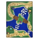 Joy Carpets Kid Essentials Early Childhood Alphabet Trail Rug Multicolored 7'8 x 10'9 [並行輸入品]