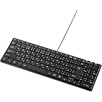 カバー欠アリ❗️サンワサプライ USBスリムキーボード パンタグラフ　ブラック Amazon.co.jp: サンワサプライ 有線スリムキーボード USB接続